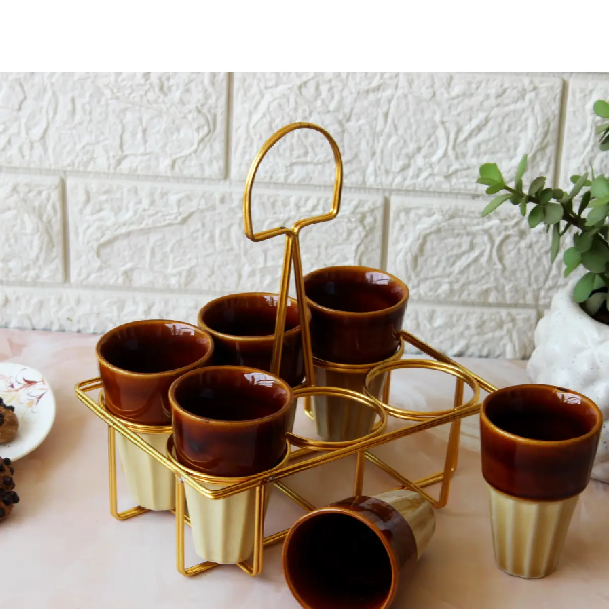 Khadi Rang Pyala with Stand