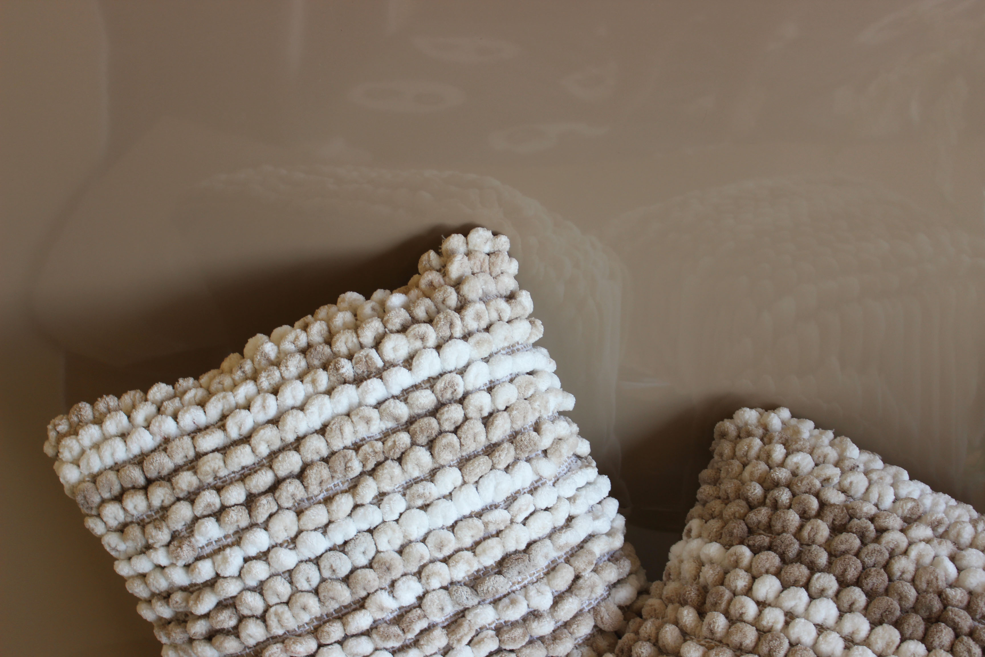 BOHO POM POM Light Wheat Cushion Cover