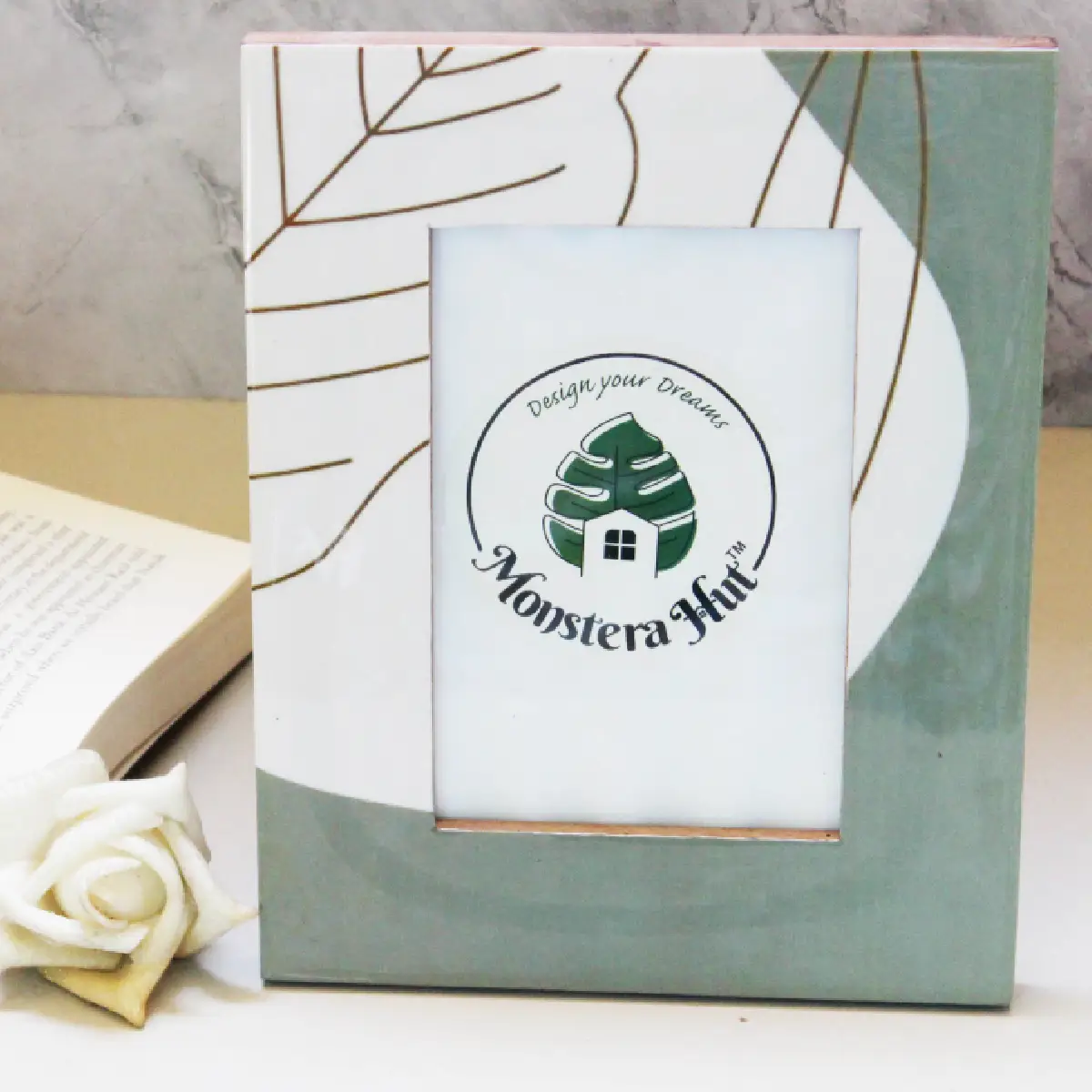 Abstract Aura Photo Frame