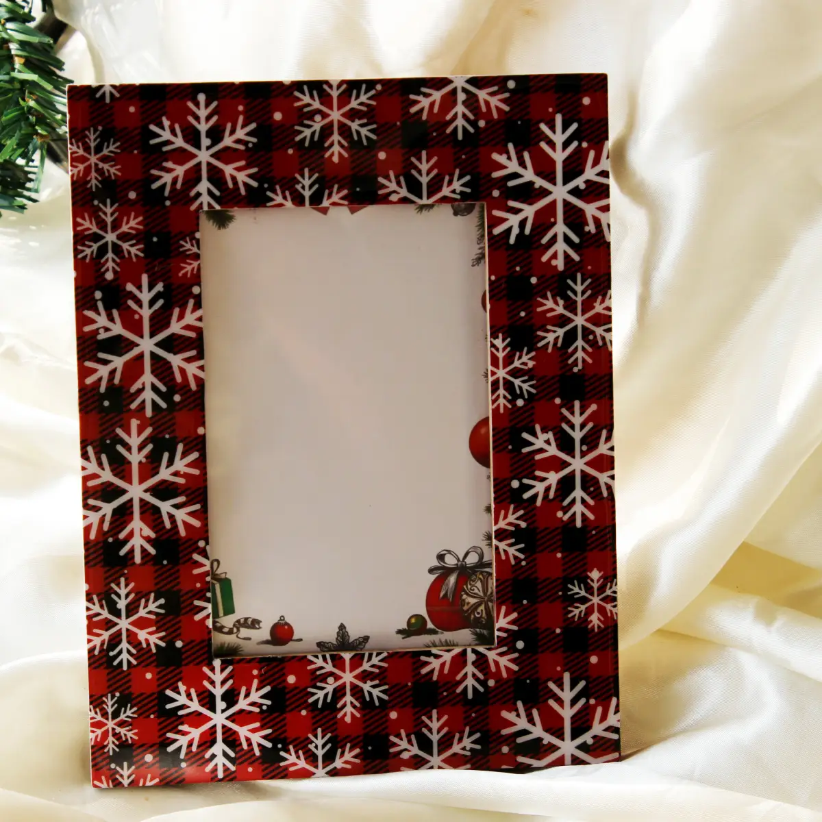 Snowflake Fantasy Wood Photoframe
