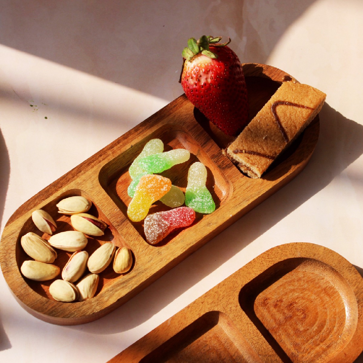 Acacia Trio Chip N Dip Serve