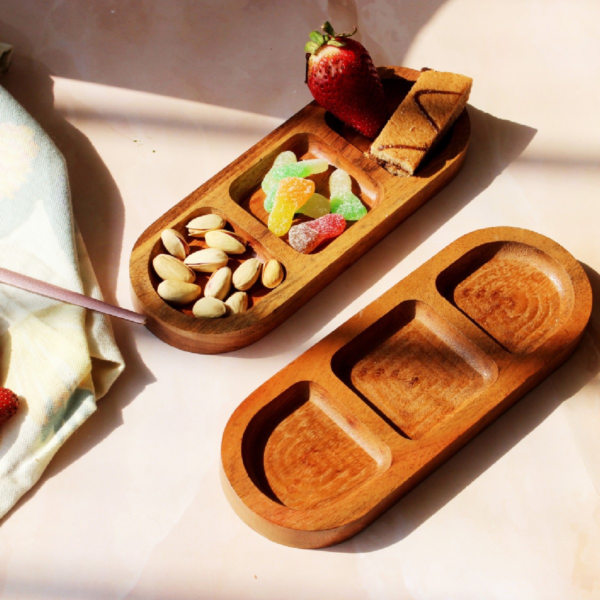 Acacia Trio Chip N Dip Serve