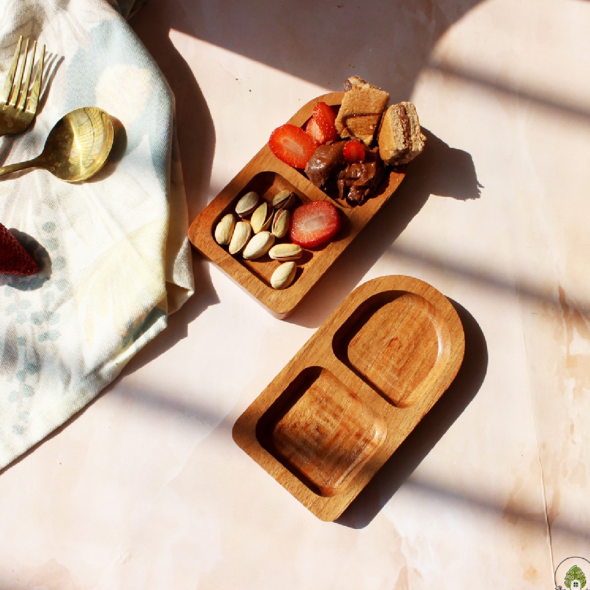 Acacia Duo Chip N Dip Serve