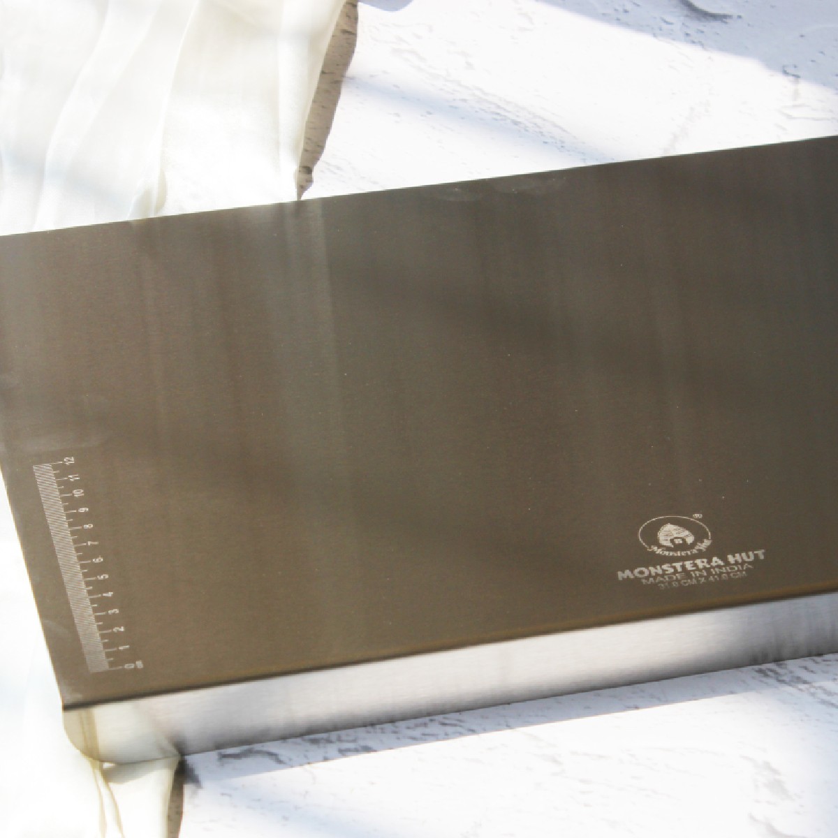 Stainless Steel Counter Top Chopping Board (10*14 Inches x 1MM (Height))