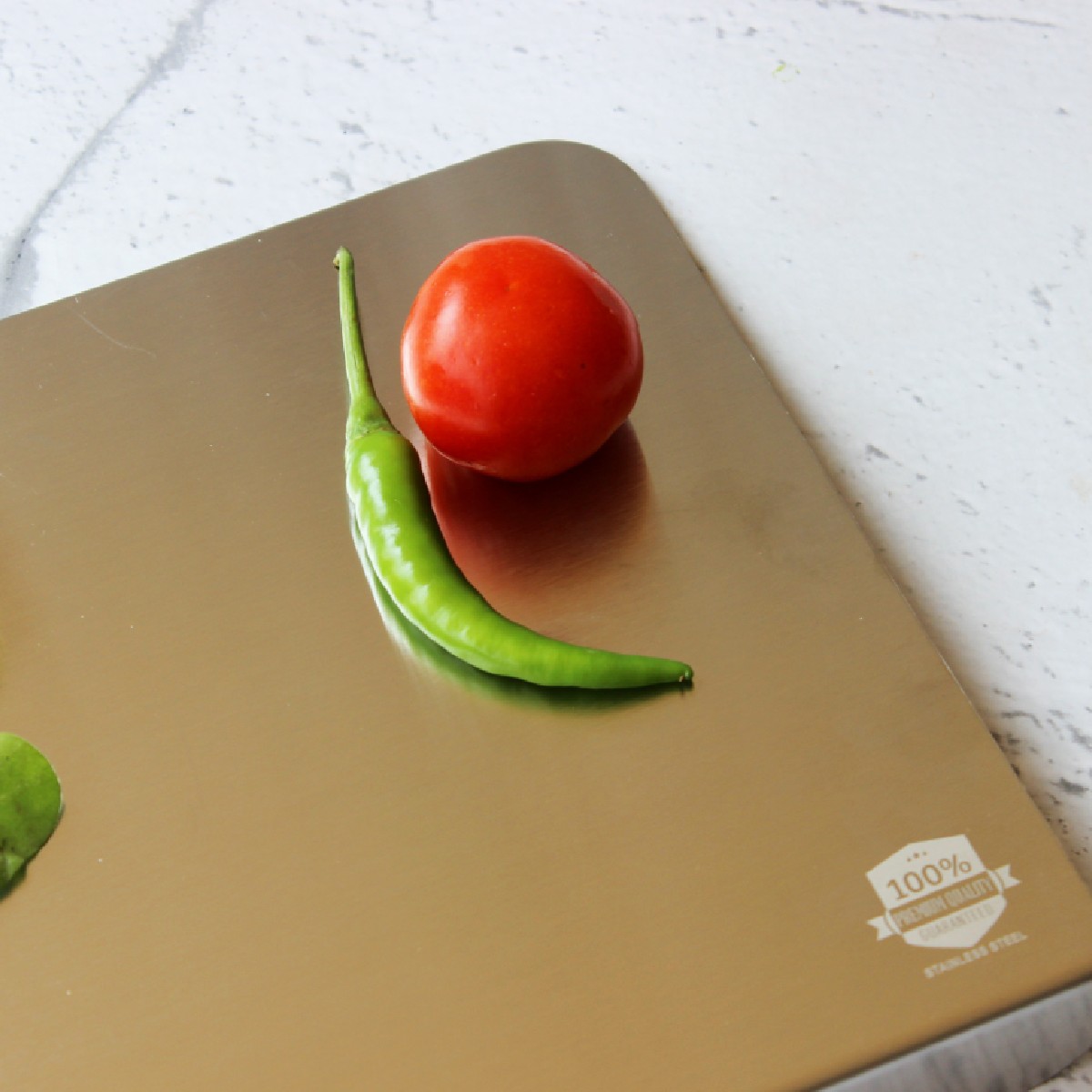 Stainless Steel Counter Top Chopping Board (9*13 Inches x 1MM (Height))