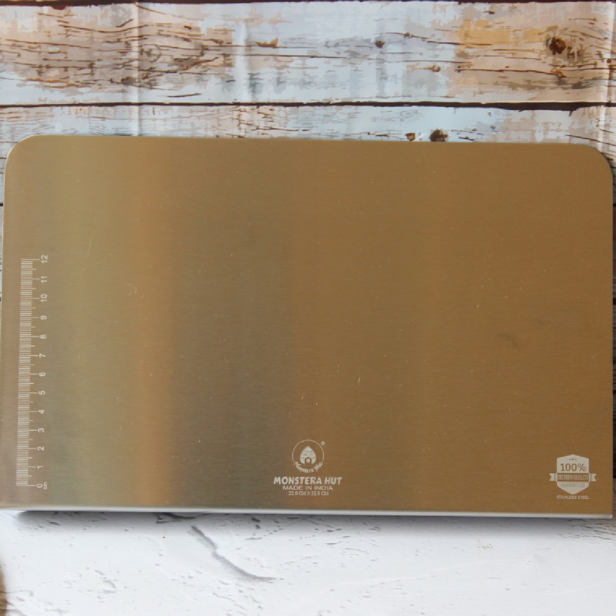 Stainless Steel Counter Top Chopping Board (9*13 Inches x 1MM (Height))