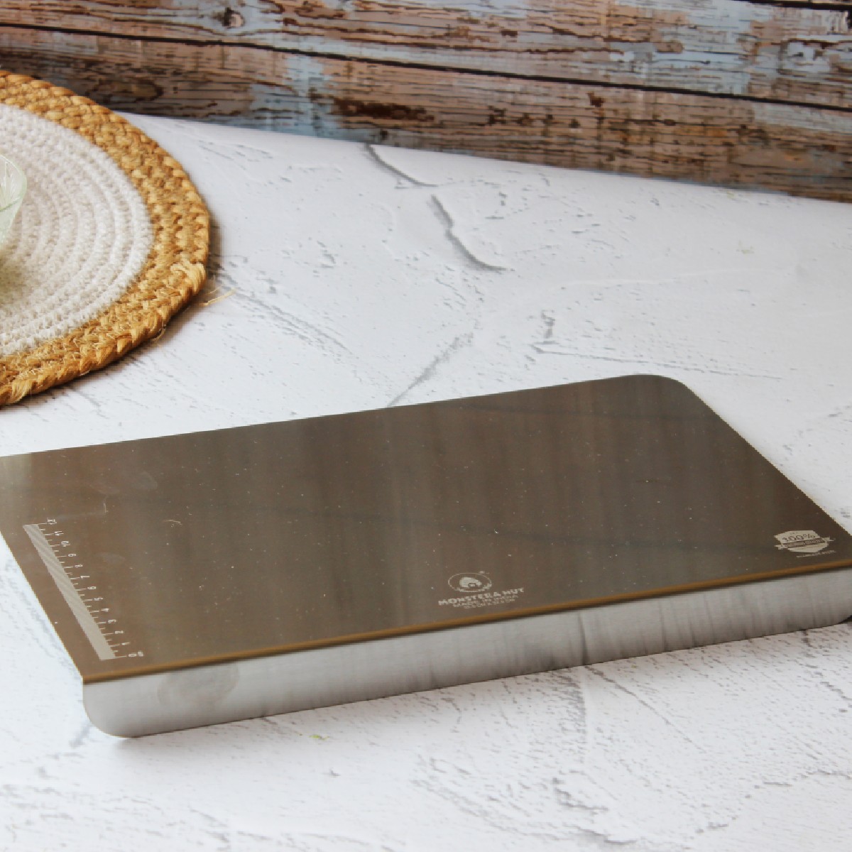 Stainless Steel Counter Top Chopping Board (9*13 Inches x 1MM (Height))