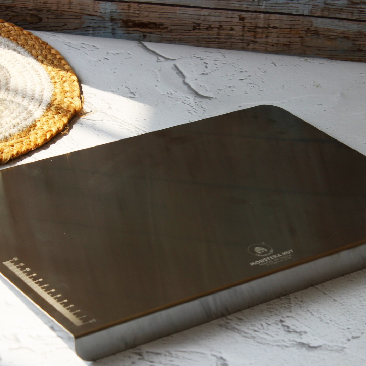 Stainless Steel Counter Top Chopping Board (9*13 Inches x 1MM (Height))