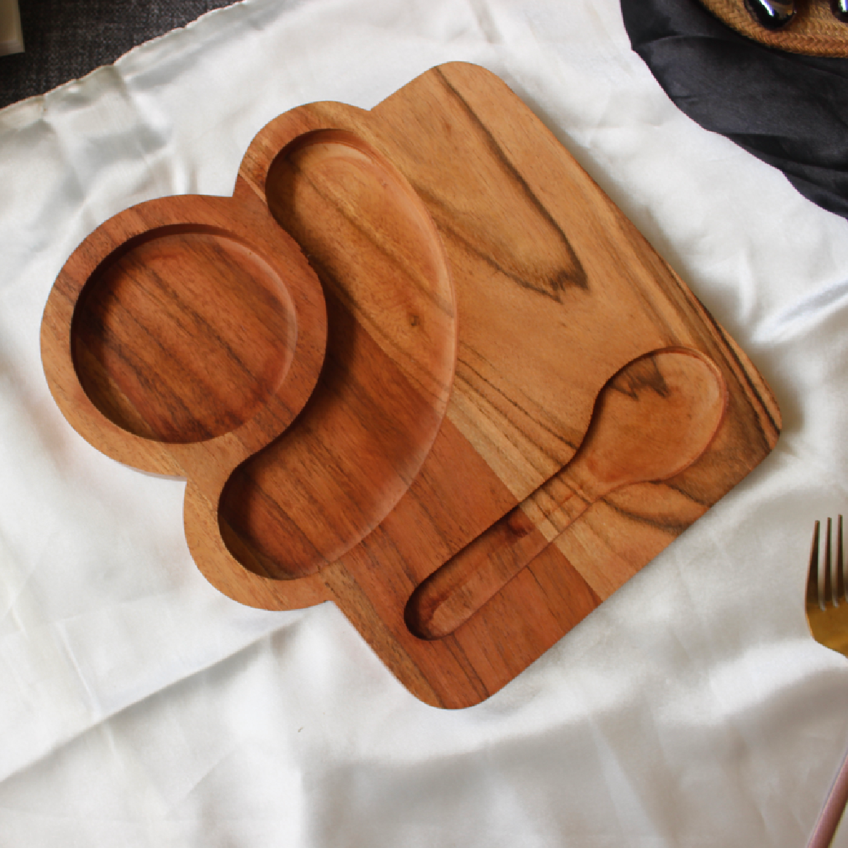 Acacia Brew & Bite Tray