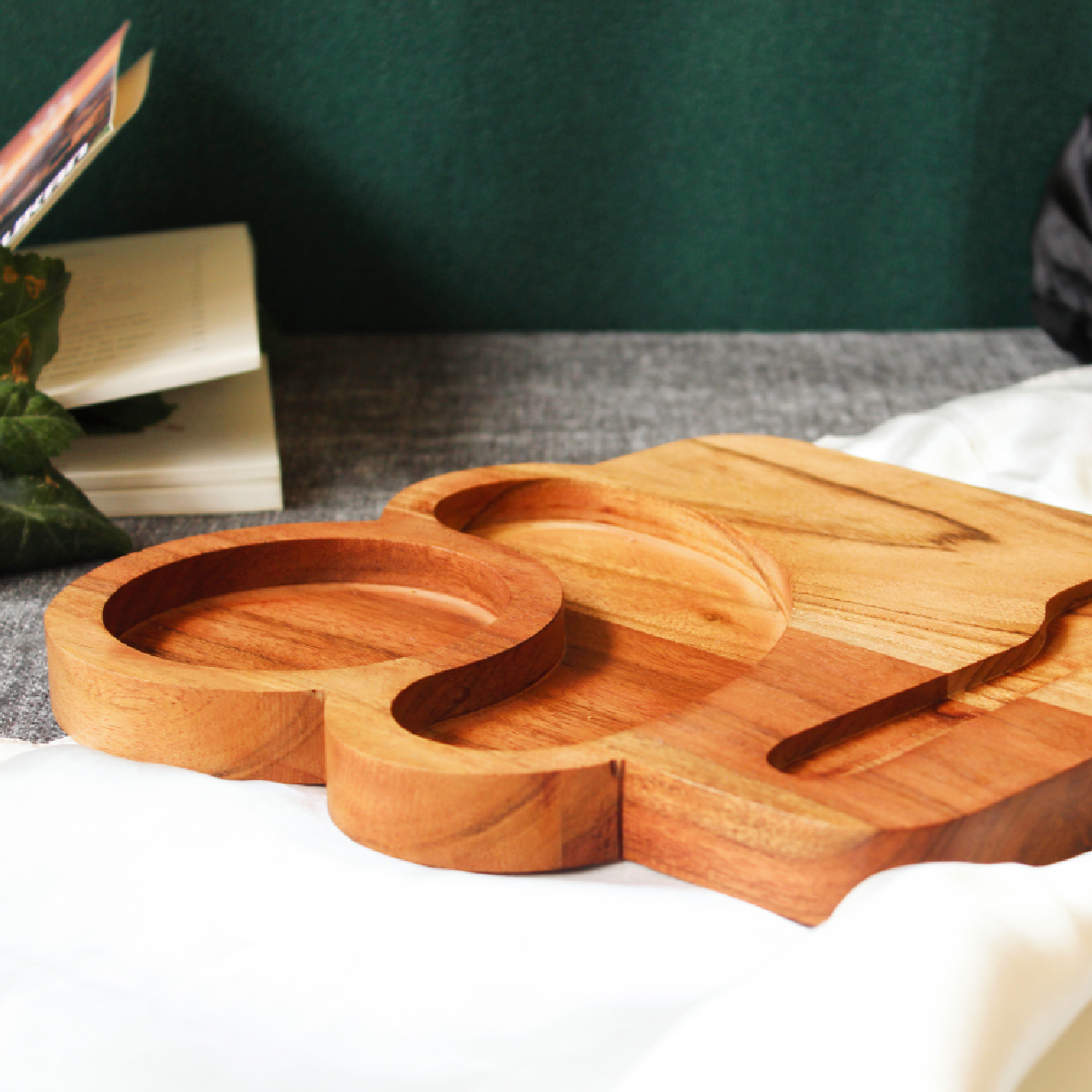Acacia Brew & Bite Tray
