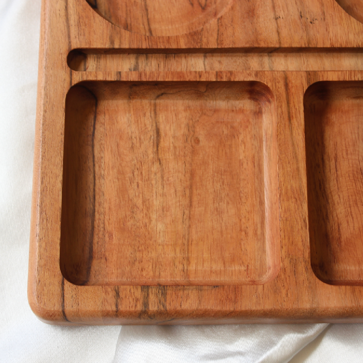 Acacia Quad Party Tray