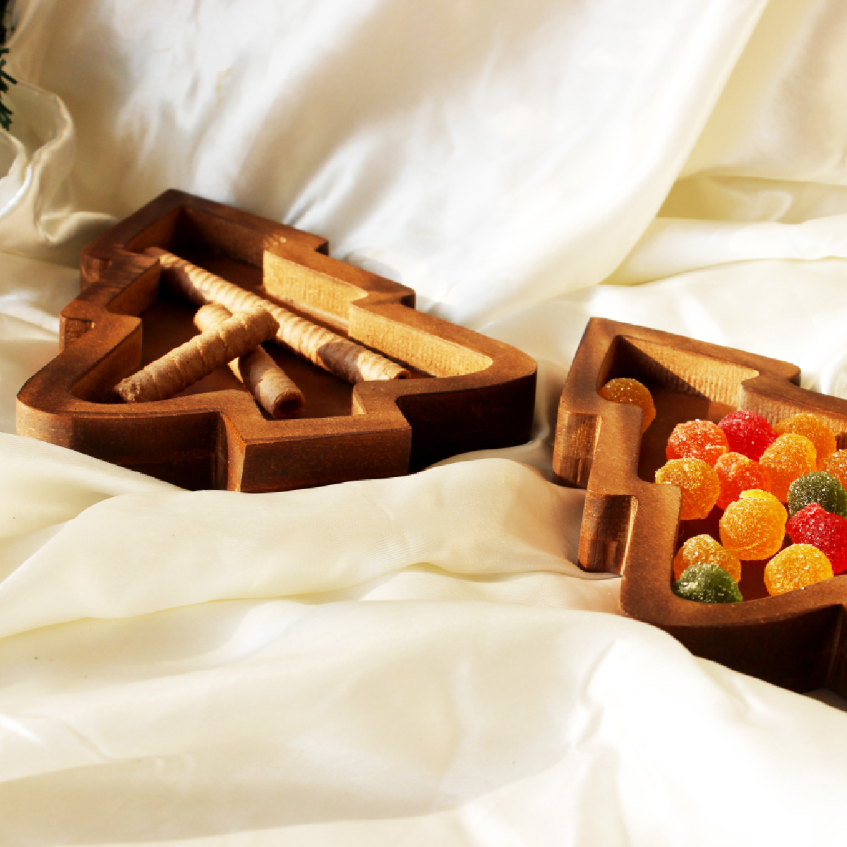 Christmas Wooden Serving Tray