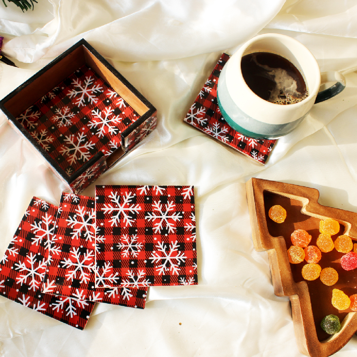 Christmas Wooden Serving Tray